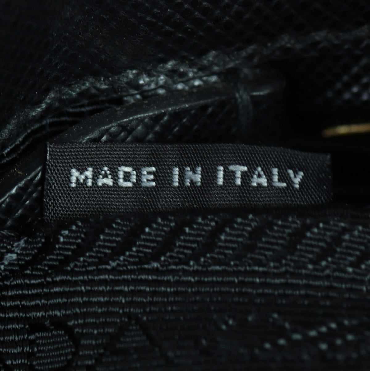 Prada Saffiano Lux Galleria Double Zip Tote Mini Interior Stamp