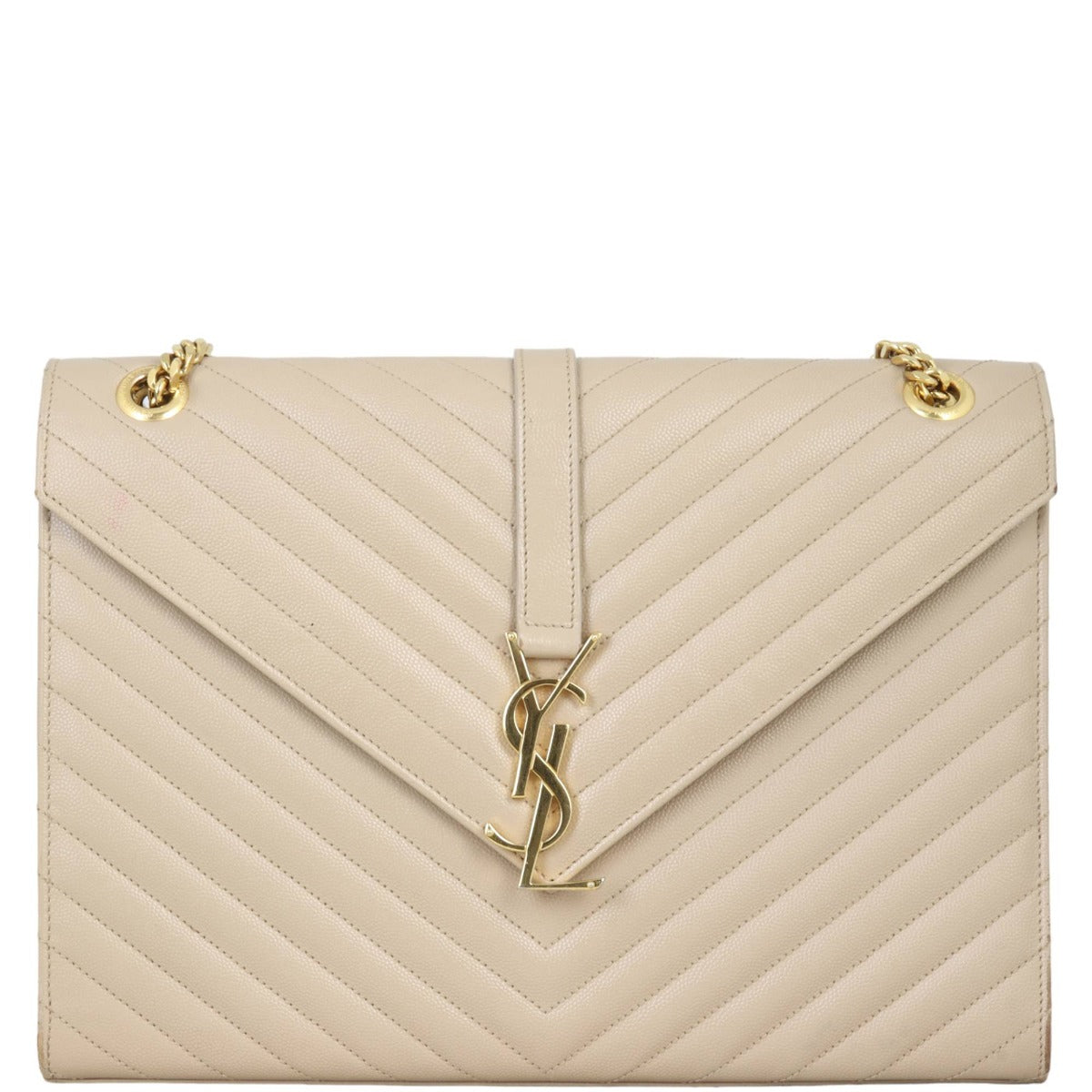 Saint Laurent Matelasse Envelope Large Bag