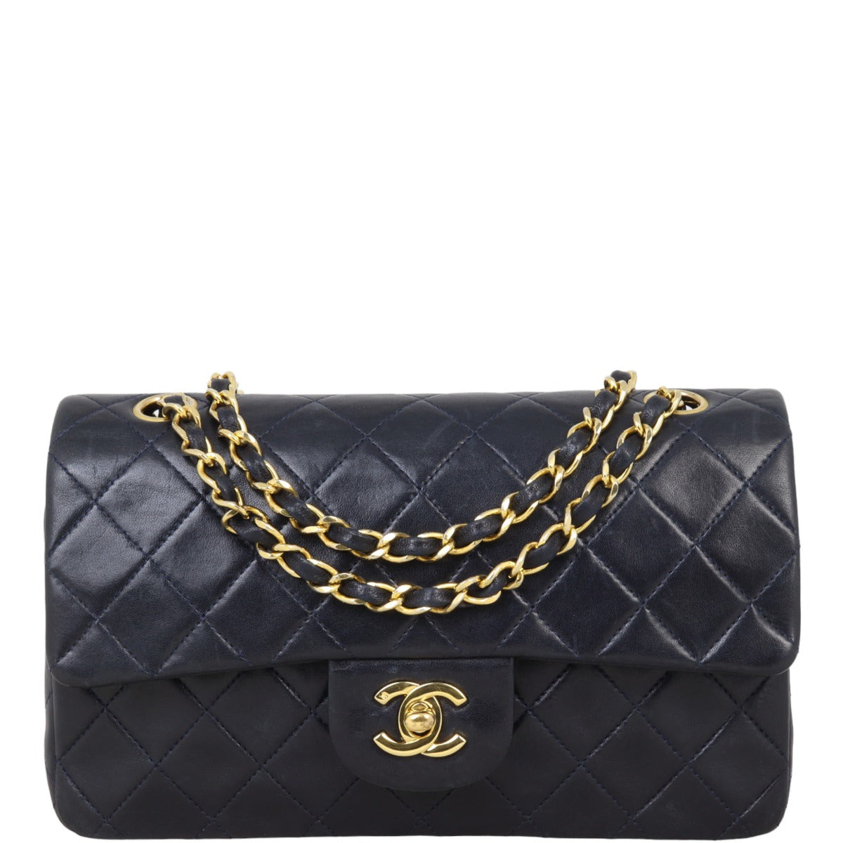 Chanel Classic Double Flap Small Vintage | Dark Navy