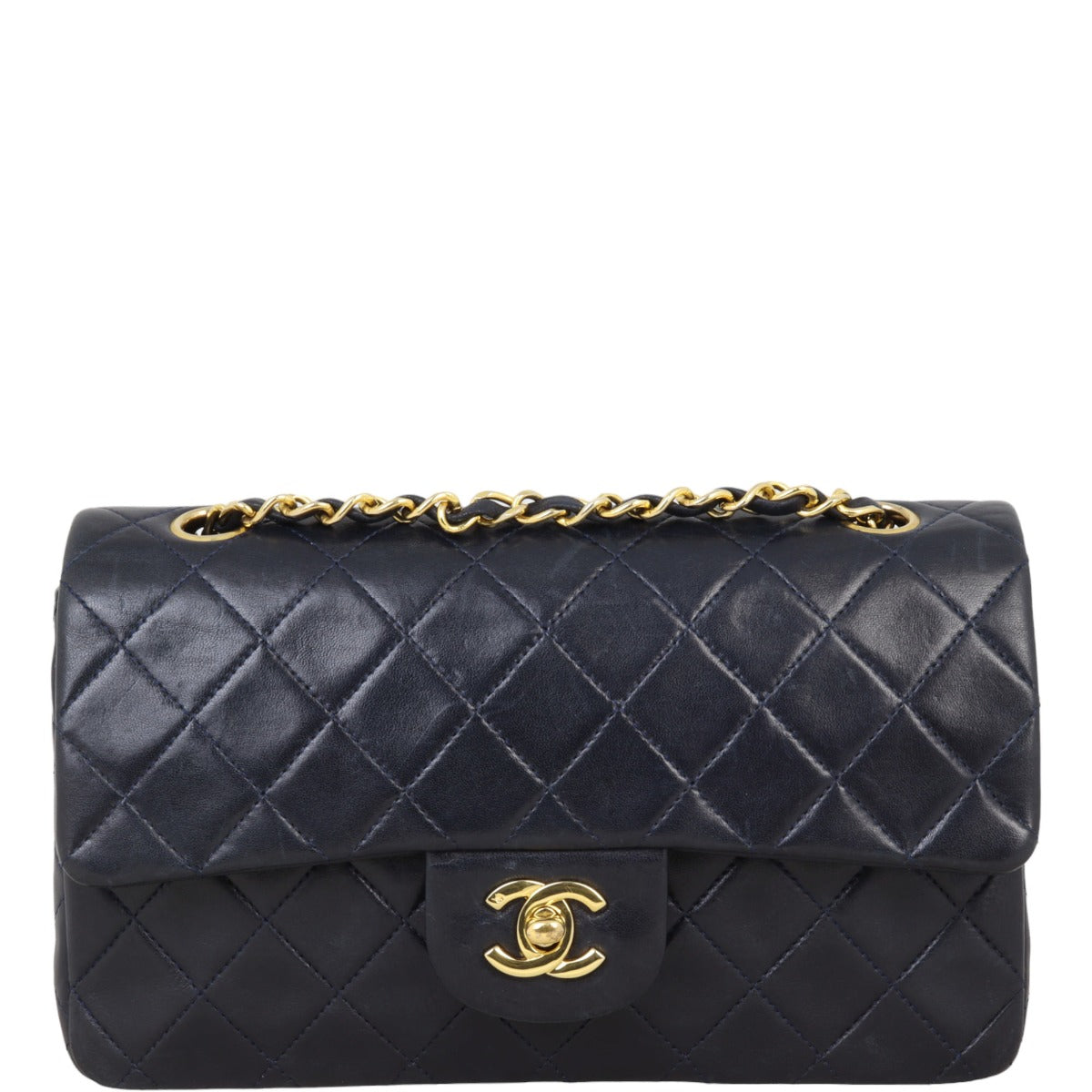 Chanel Classic Double Flap Small Vintage | Dark Navy