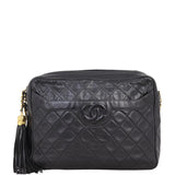 Chanel Vintage Camera Tassel Bag Medium | Black