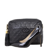 Chanel Vintage Camera Tassel Bag Medium | Black