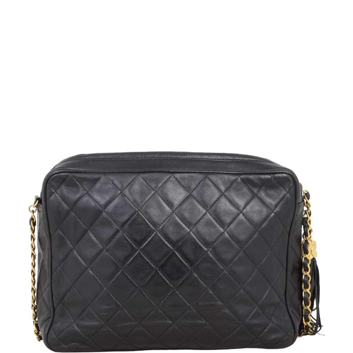 Chanel Vintage Camera Tassel Bag Medium | Black