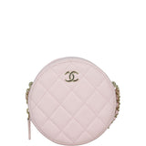 Chanel CC Round Clutch with Pearl Strap