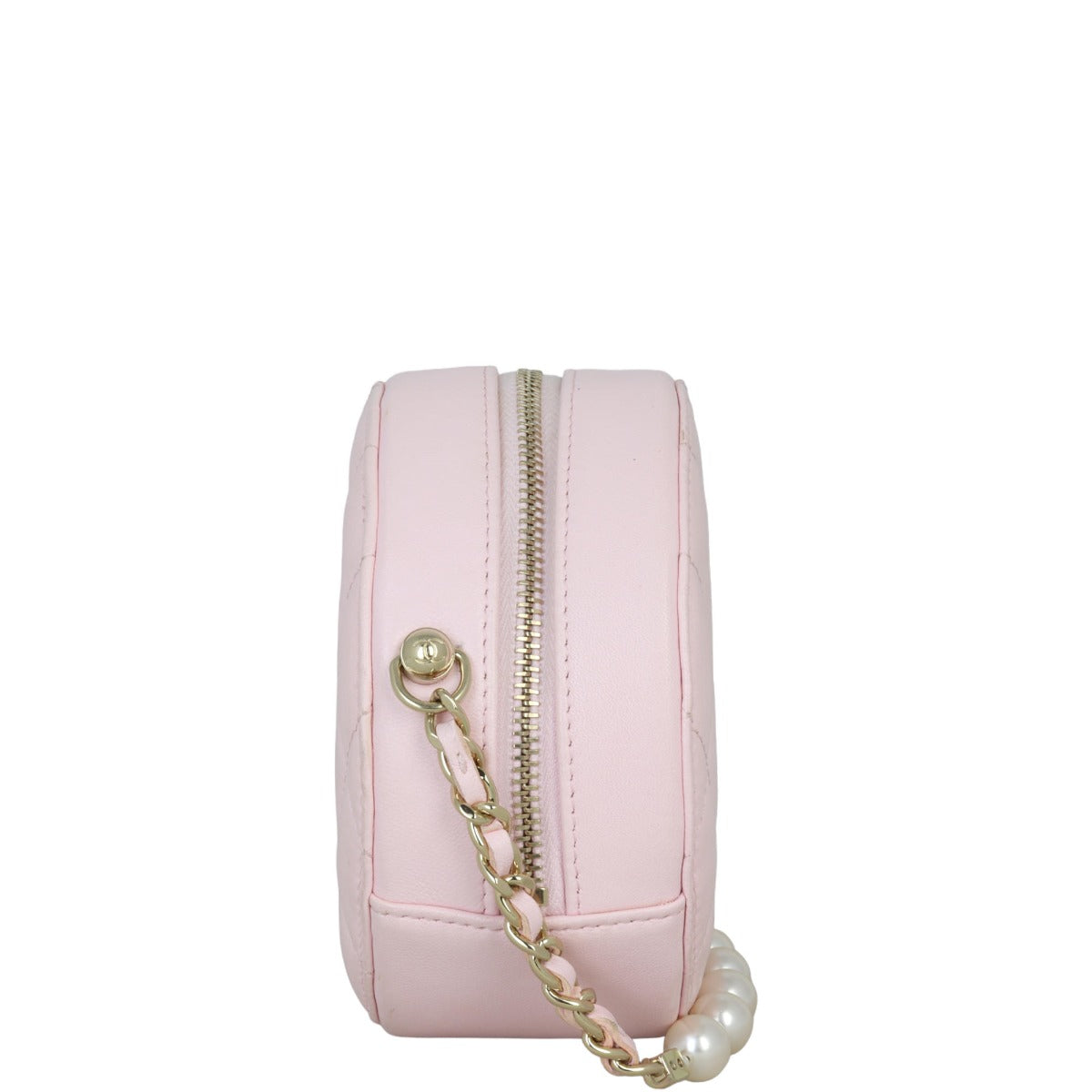 Chanel CC Round Clutch with Pearl Strap