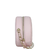 Chanel CC Round Clutch with Pearl Strap