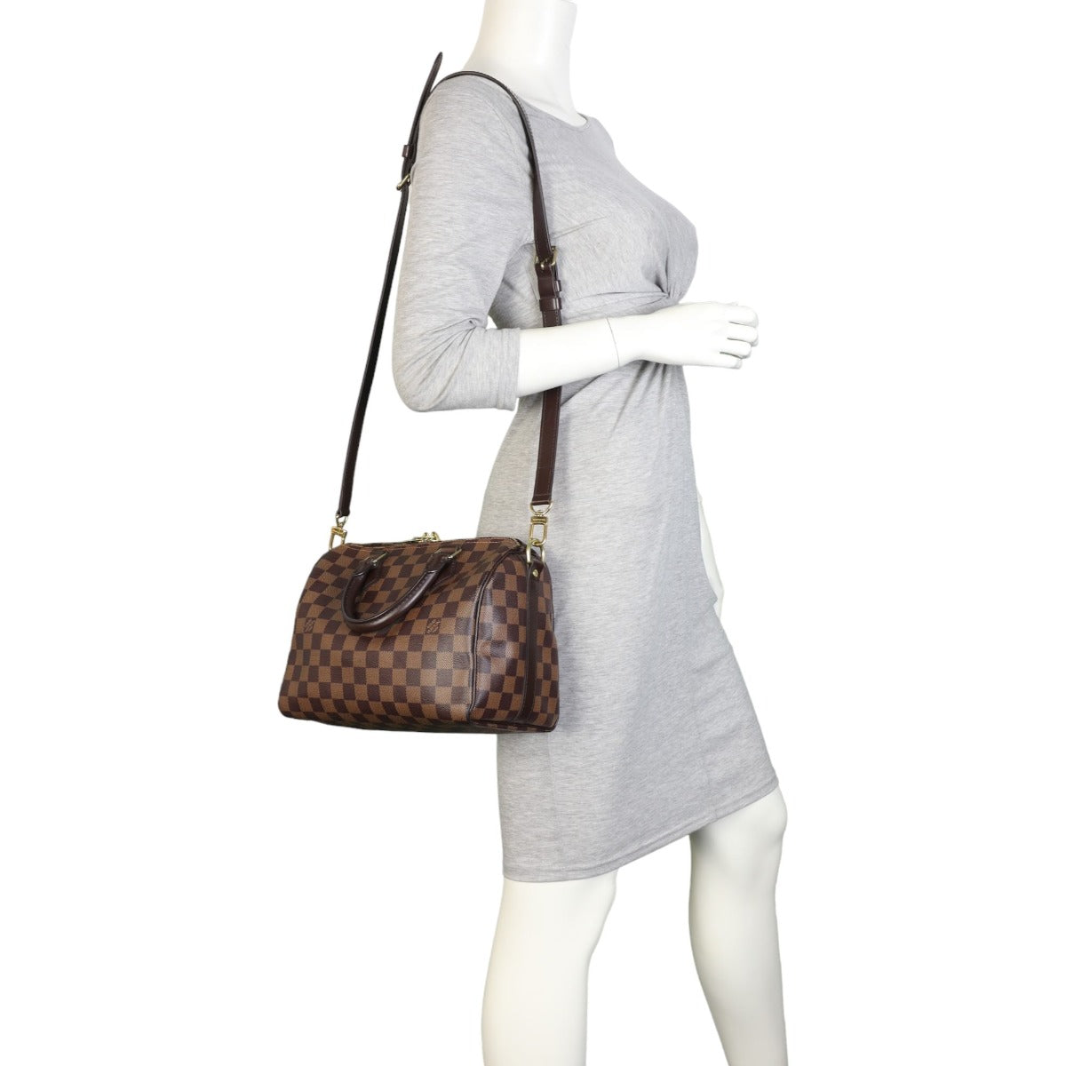 Louis Vuitton Speedy 25 Bandouliere Damier Ebene