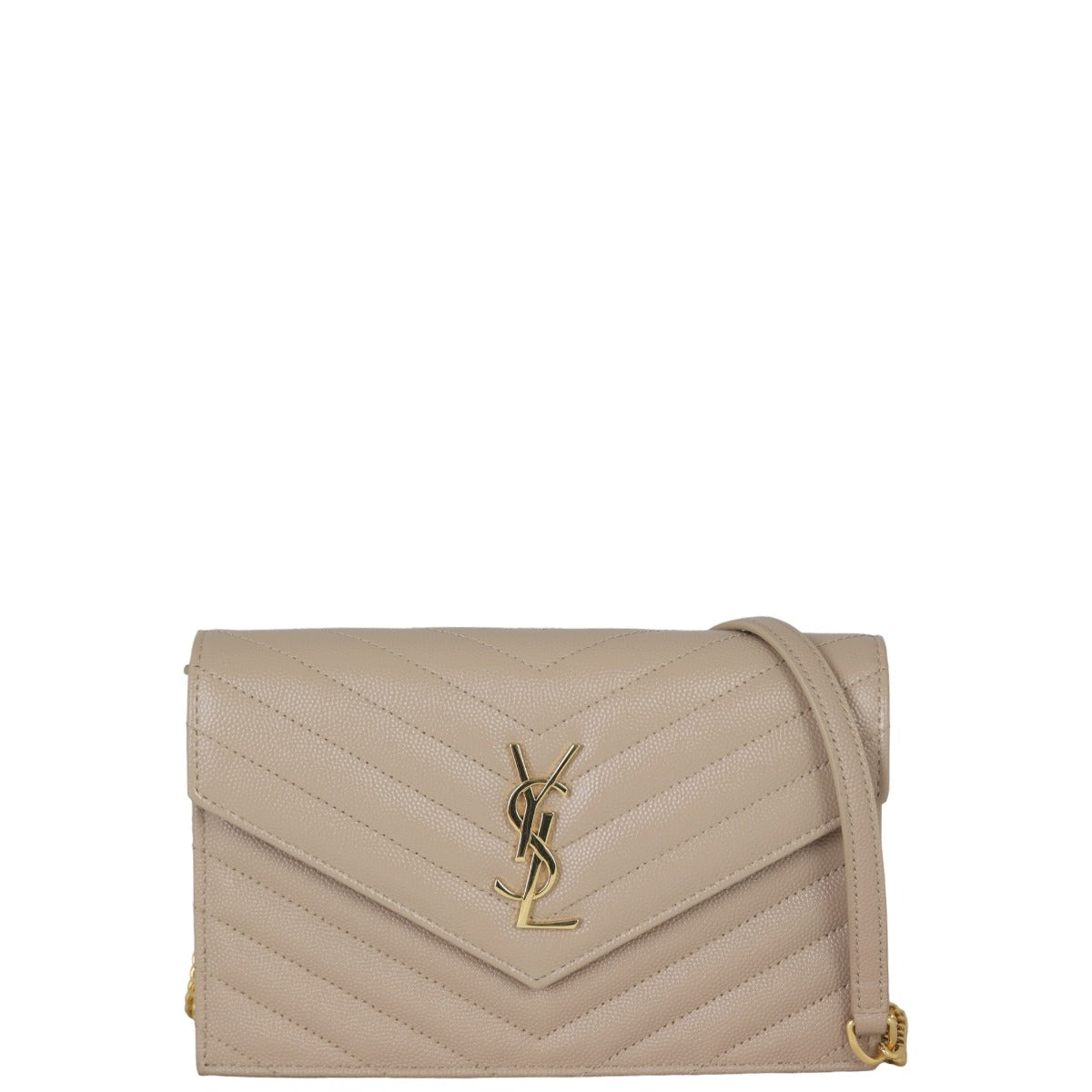 Saint Laurent Cassandre Envelope Chain Wallet