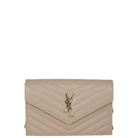 Saint Laurent Cassandre Envelope Chain Wallet