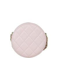 Chanel CC Round Clutch with Pearl Strap