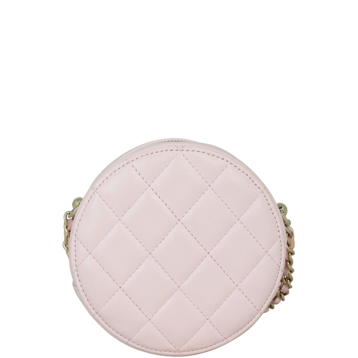 Chanel CC Round Clutch with Pearl Strap