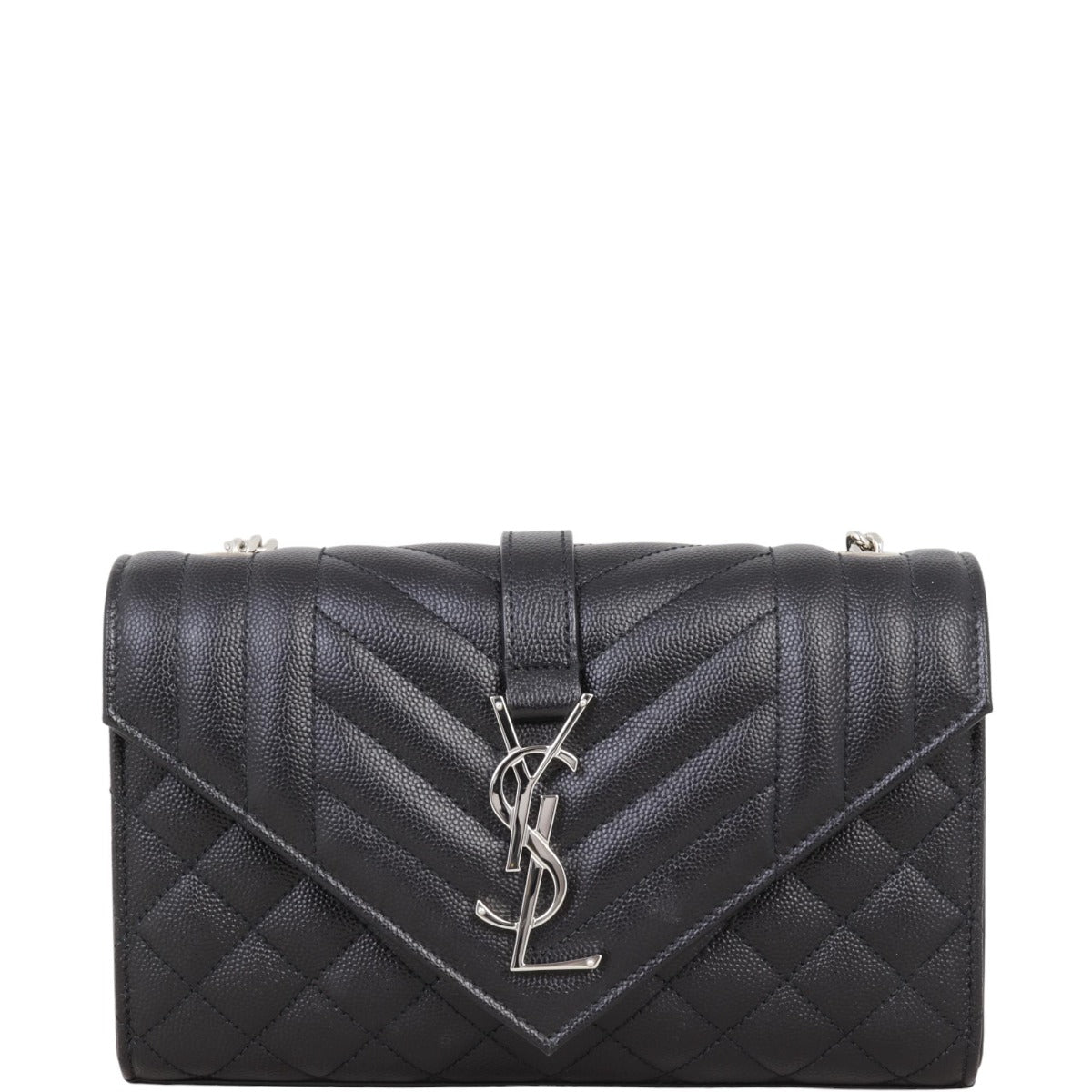 Saint Laurent Monogram Mix Matelasse Envelope Chain Bag Small