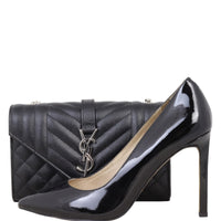 Saint Laurent Monogram Mix Matelasse Envelope Chain Bag Small