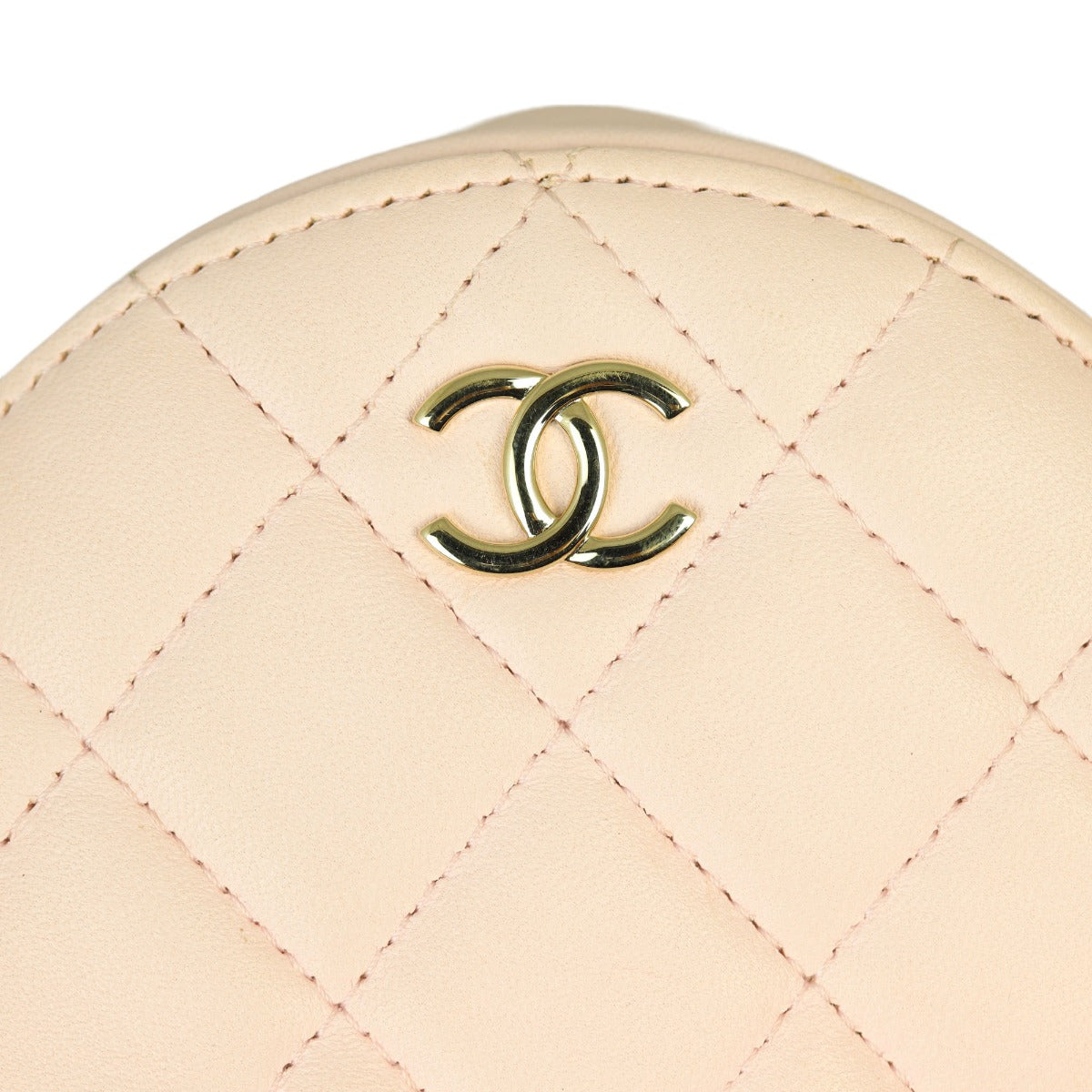 Chanel CC Round Clutch with Pearl Strap