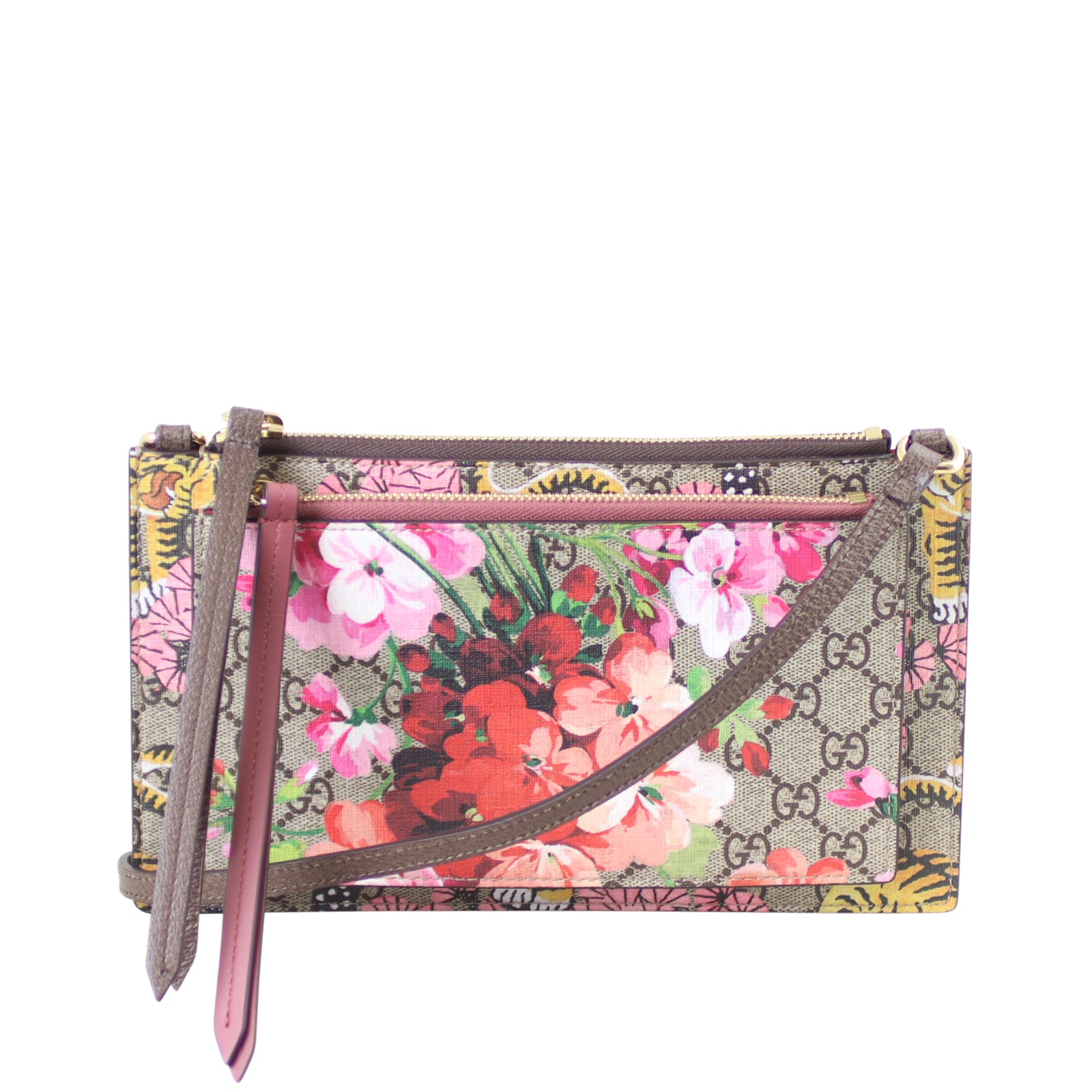 Gucci GG Supreme Bengal Blooms Shoulder Bag Strap