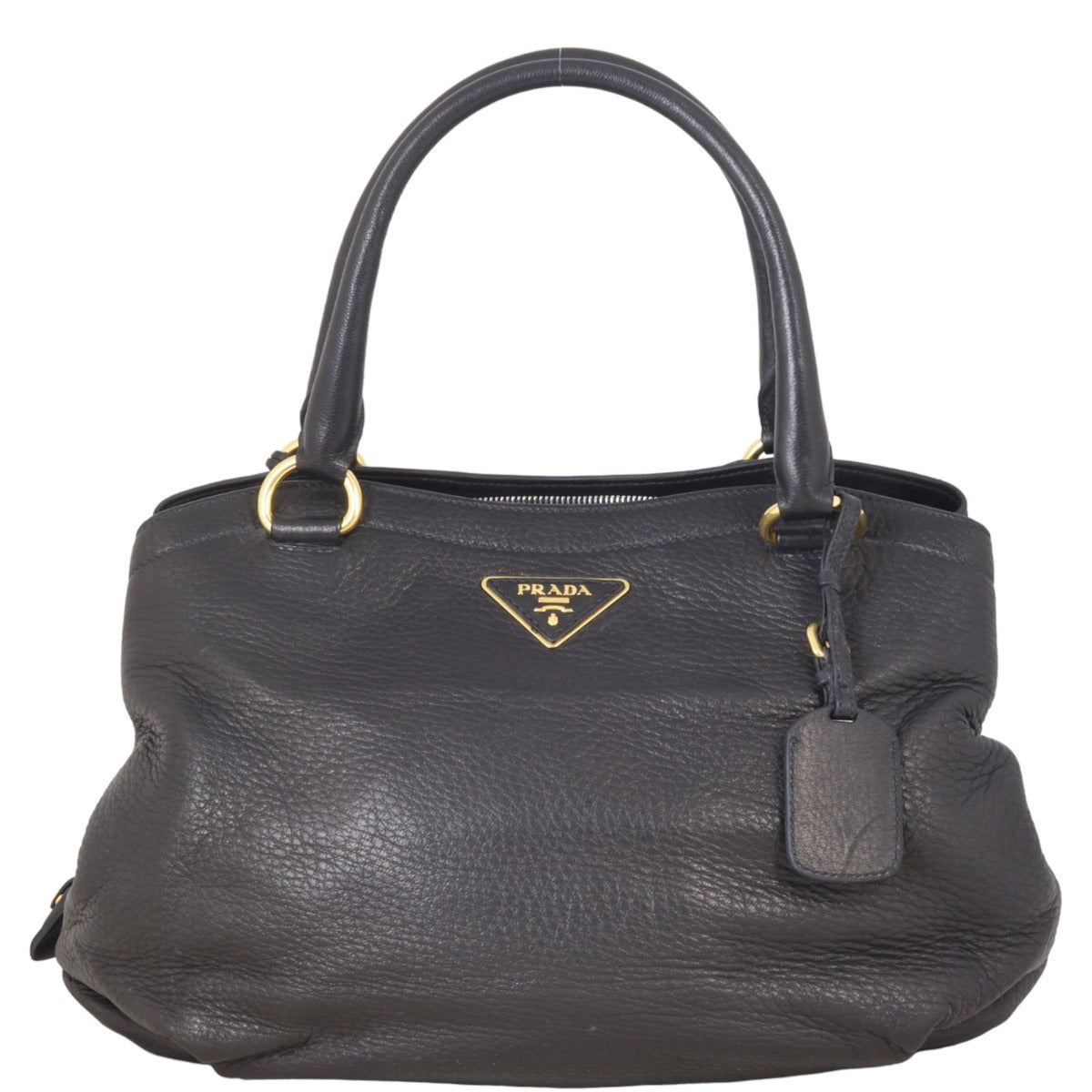 Prada Vitello Cervo Shopping Tote