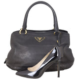 Prada Vitello Cervo Shopping Tote