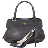 Prada Vitello Cervo Shopping Tote