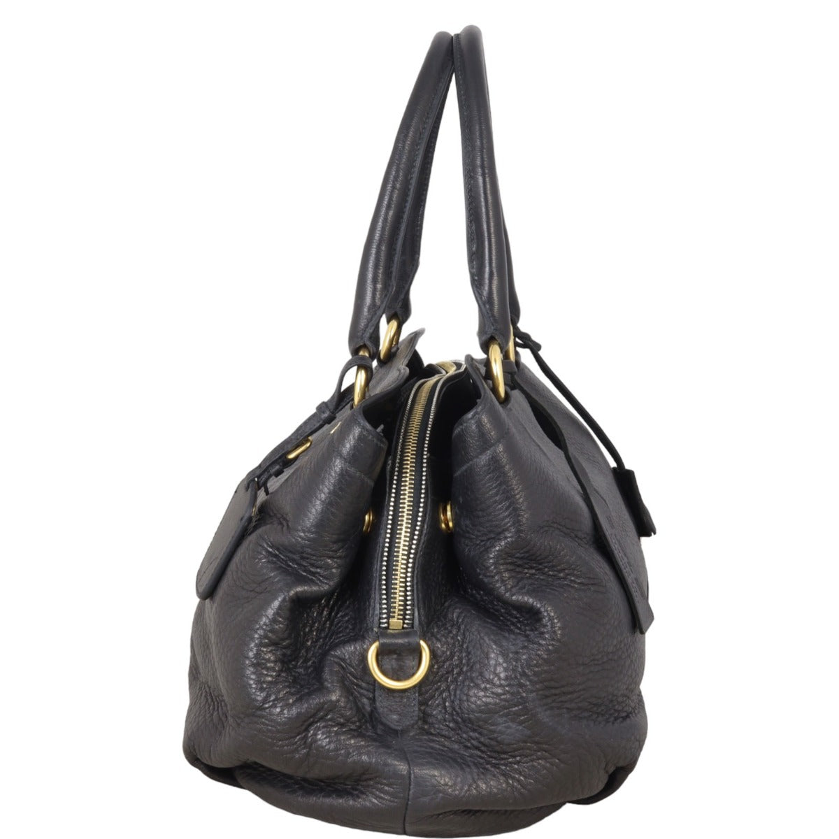 Prada Vitello Cervo Shopping Tote