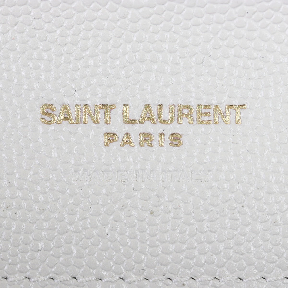 Saint Laurent Cassandre Flap Wristlet Pouch Interior Stamp
