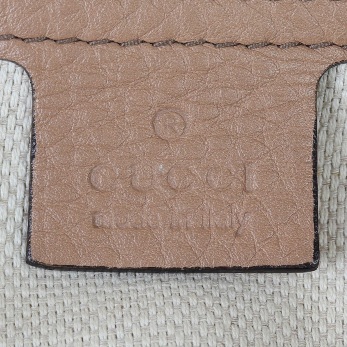 Gucci Soho Chain Shoulder Bag Interior Stamp