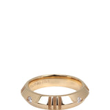Tiffany & Co Atlas X Closed Narrow 18k Rose Gold Diamond Ring