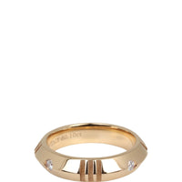 Tiffany & Co Atlas X Closed Narrow 18k Rose Gold Diamond Ring