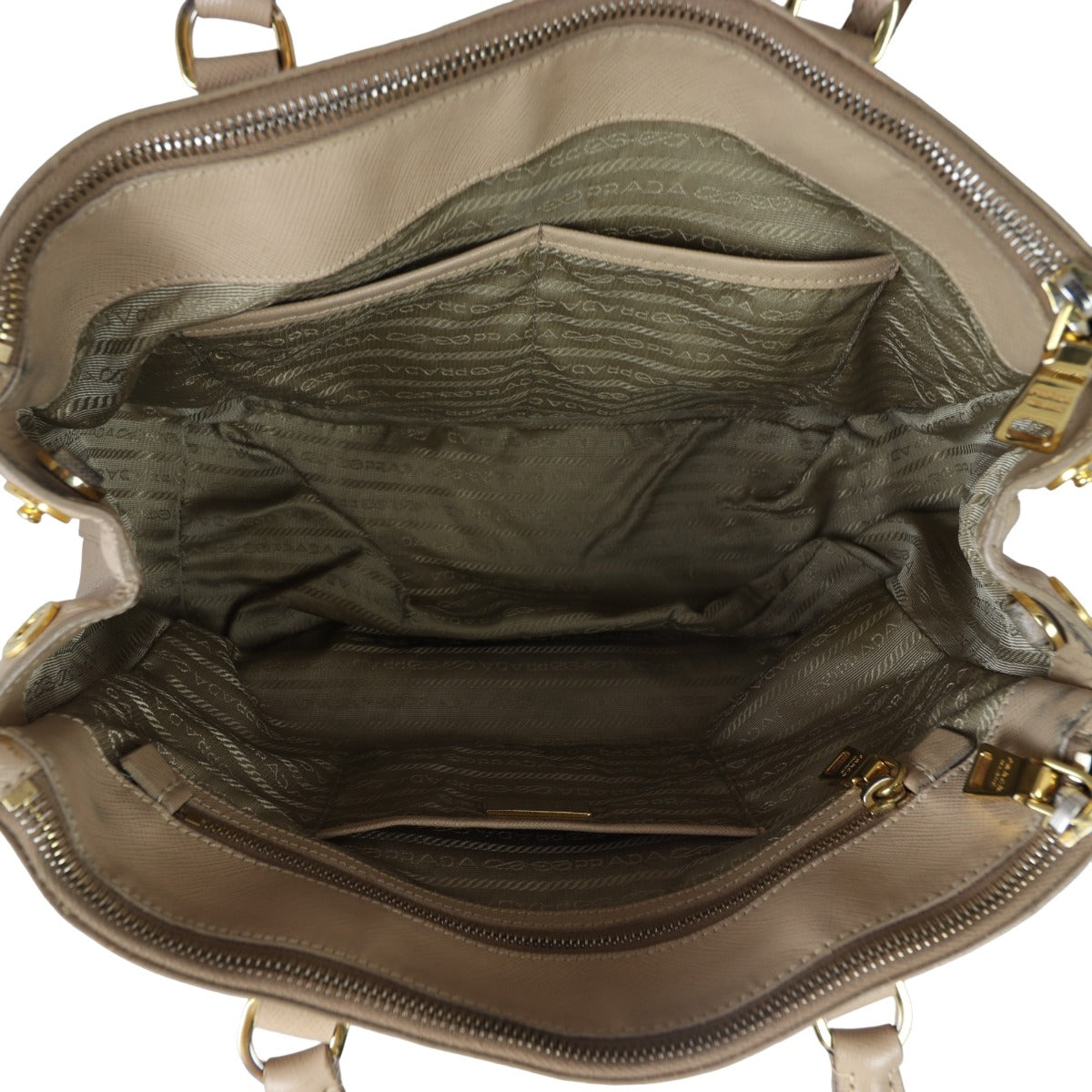 Prada Saffiano Lux Galleria Double Zip Tote Medium