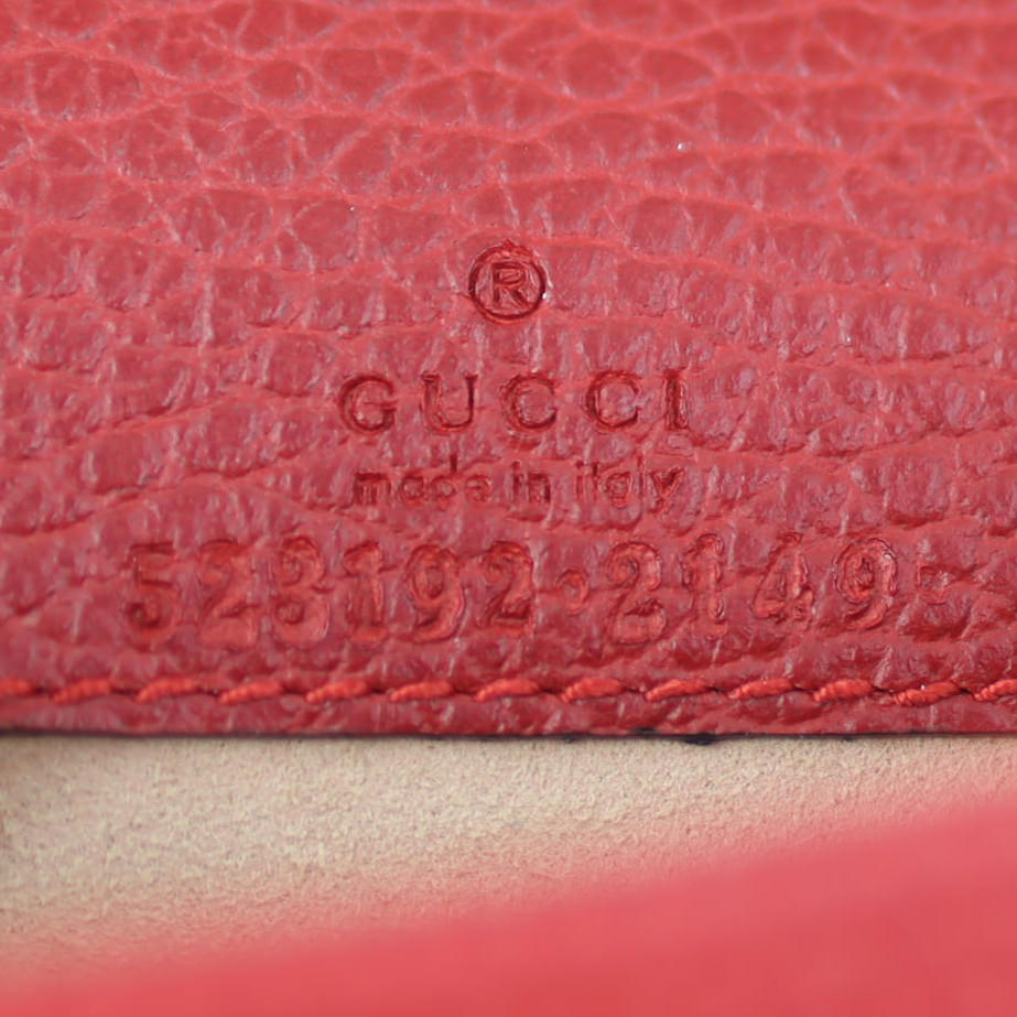 Gucci GG Coin Purse Stamp and Code