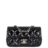 Chanel Classic Flap Mini Rectangular Bag Patent | Black SHW
