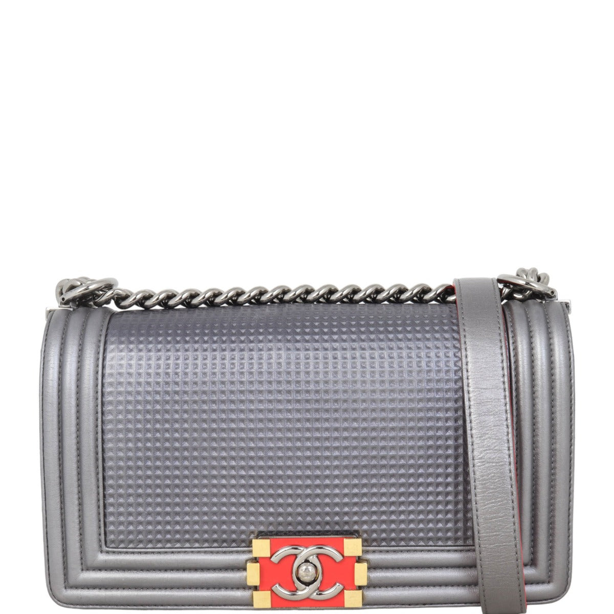 Chanel Boy Cube Old Medium Metallic