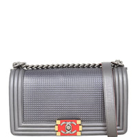Chanel Boy Cube Old Medium Metallic