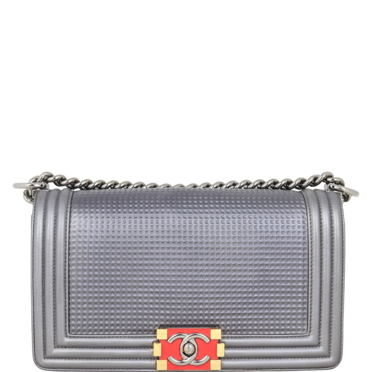 Chanel Boy Cube Old Medium Metallic
