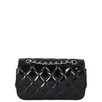 Chanel Classic Flap Mini Rectangular Bag Patent | Black SHW