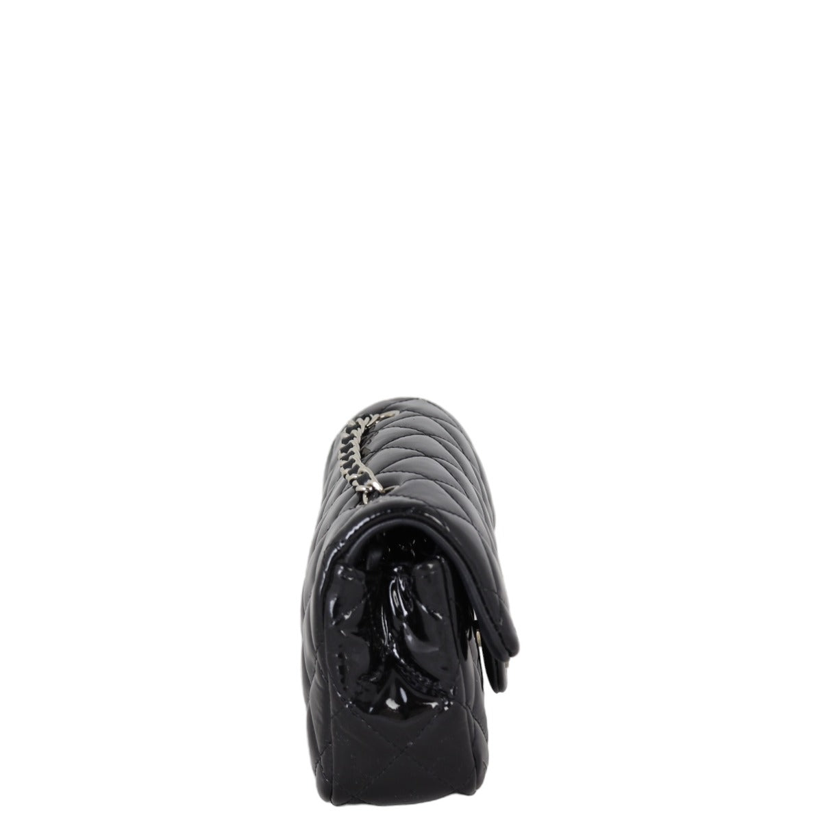 Chanel Classic Flap Mini Rectangular Bag Patent | Black SHW