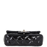 Chanel Classic Flap Mini Rectangular Bag Patent | Black SHW