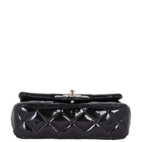 Chanel Classic Flap Mini Rectangular Bag Patent | Black SHW