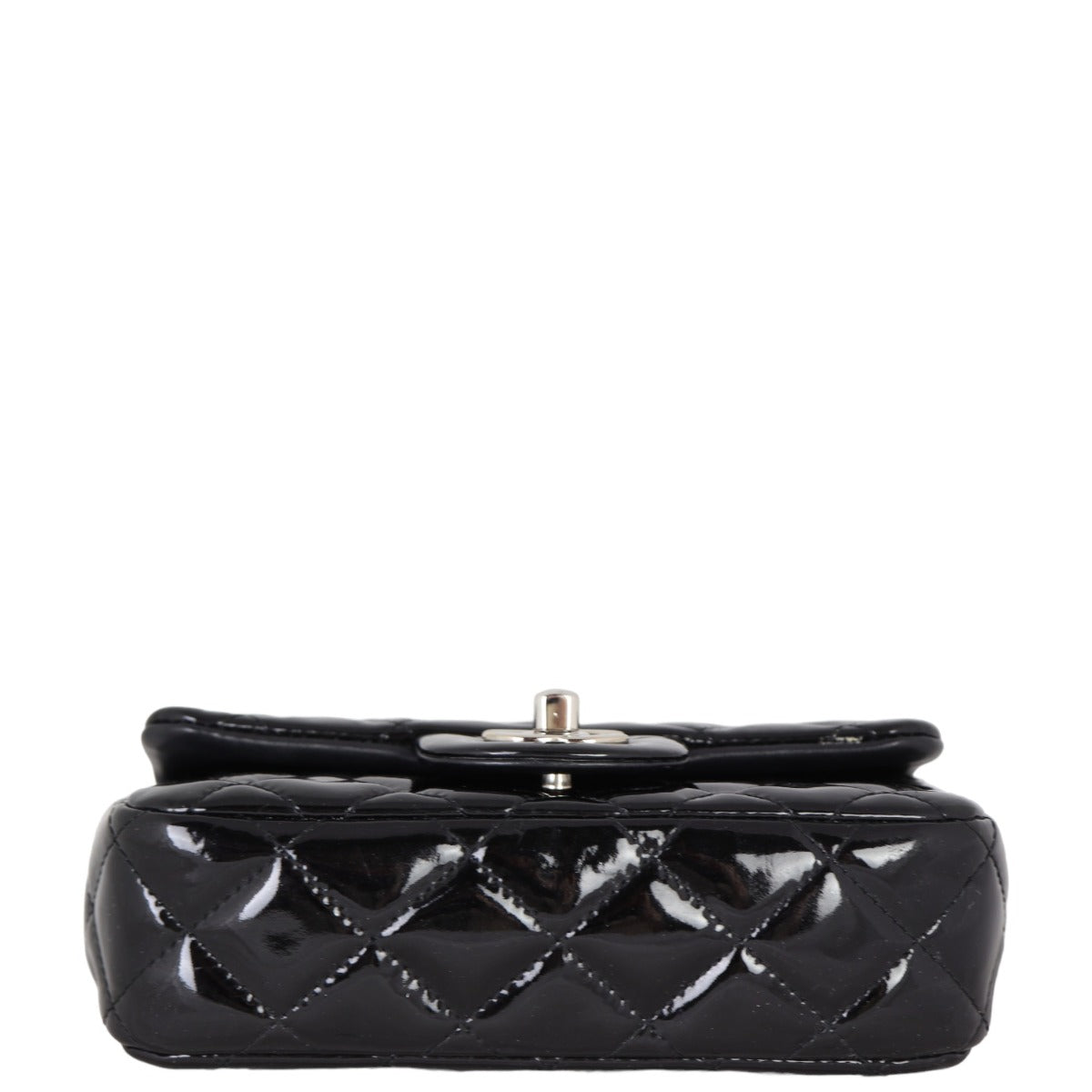 Chanel Classic Flap Mini Rectangular Bag Patent | Black SHW