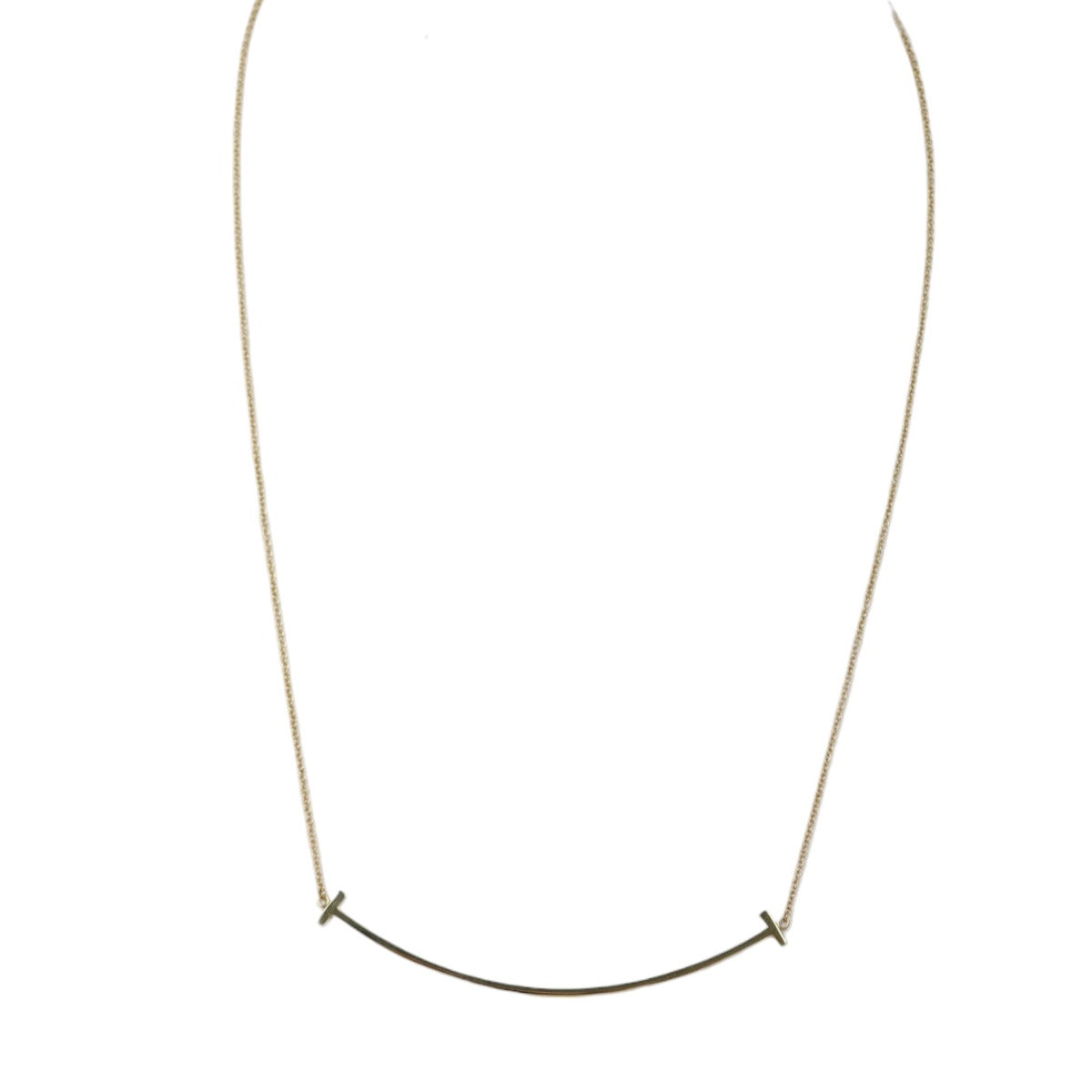 Tiffany & Co T Smile Pendant Large 18k Yellow Gold