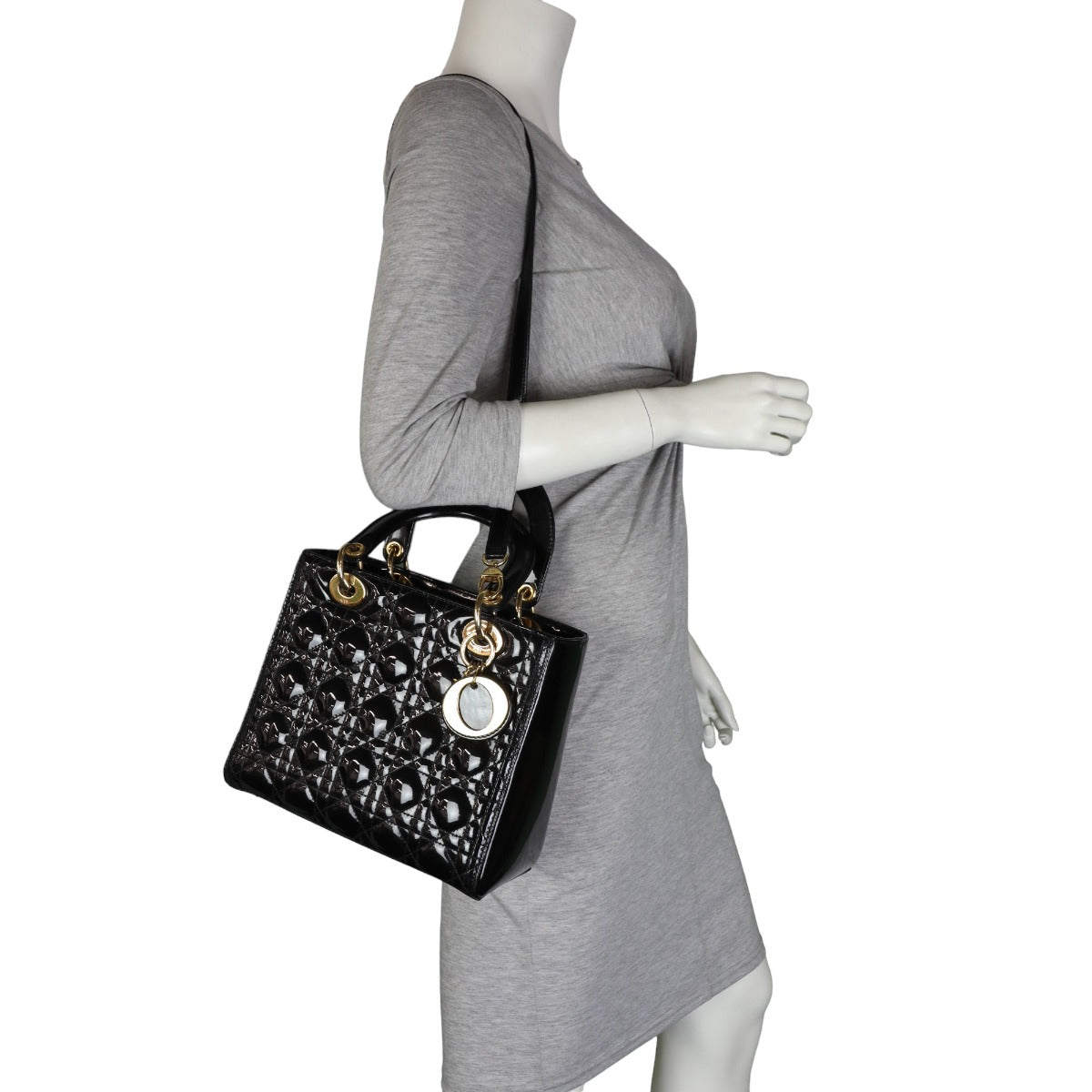 Dior Lady Dior Medium Patent