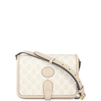 Gucci GG Supreme Interlocking G Flap Bag Mini