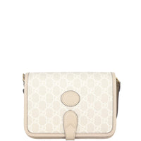 Gucci GG Supreme Interlocking G Flap Bag Mini