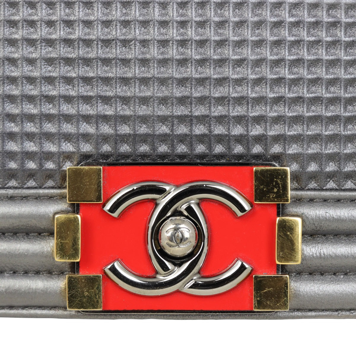 Chanel Boy Cube Old Medium Metallic