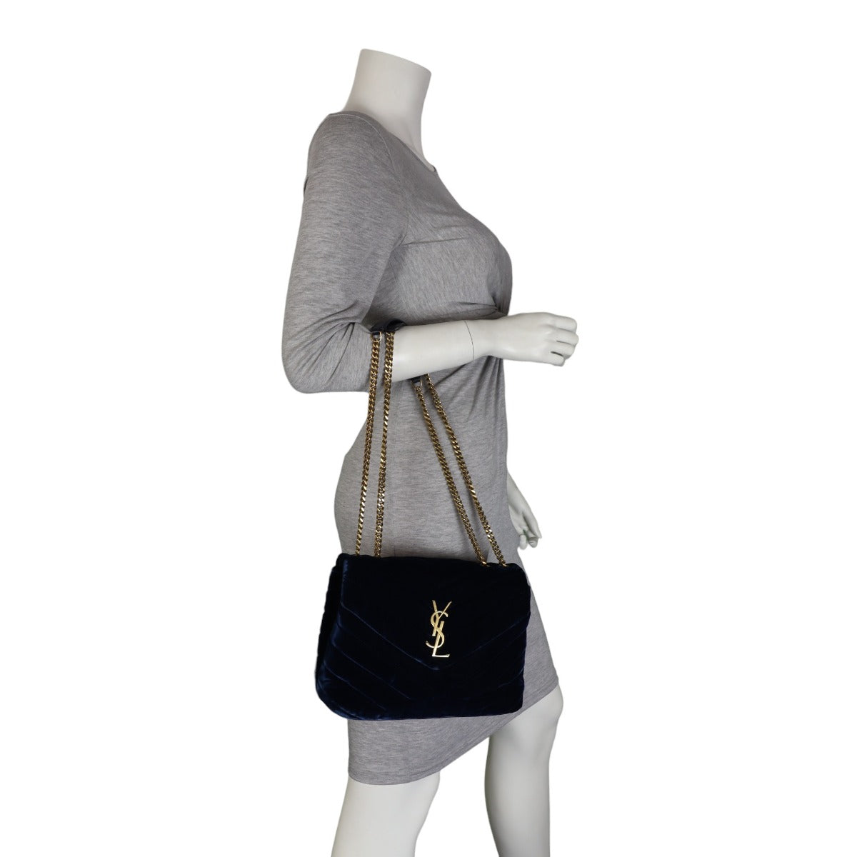 Saint Laurent Loulou Small Velvet