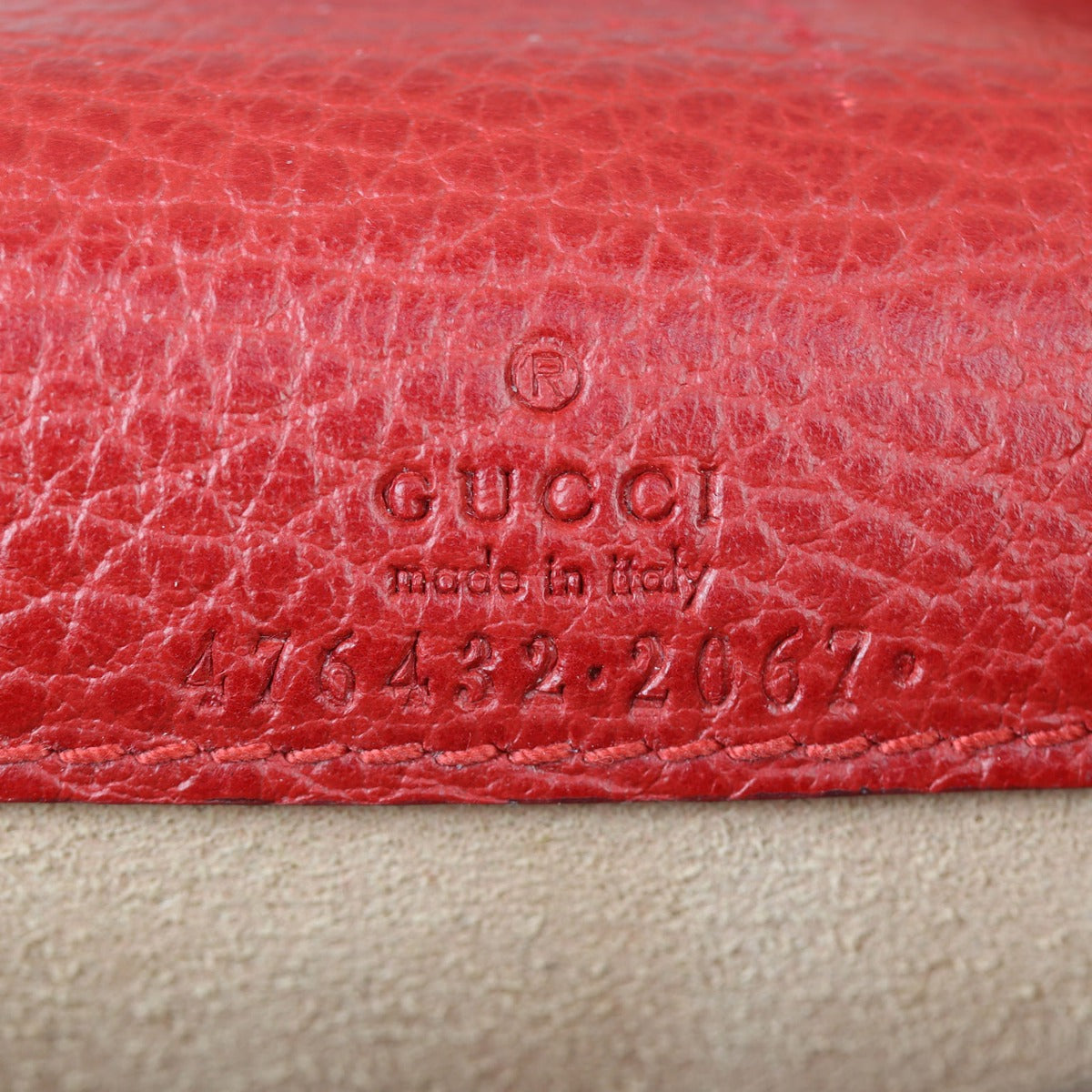 Gucci Dionysus Super Mini Chain Bag Interior Stamp