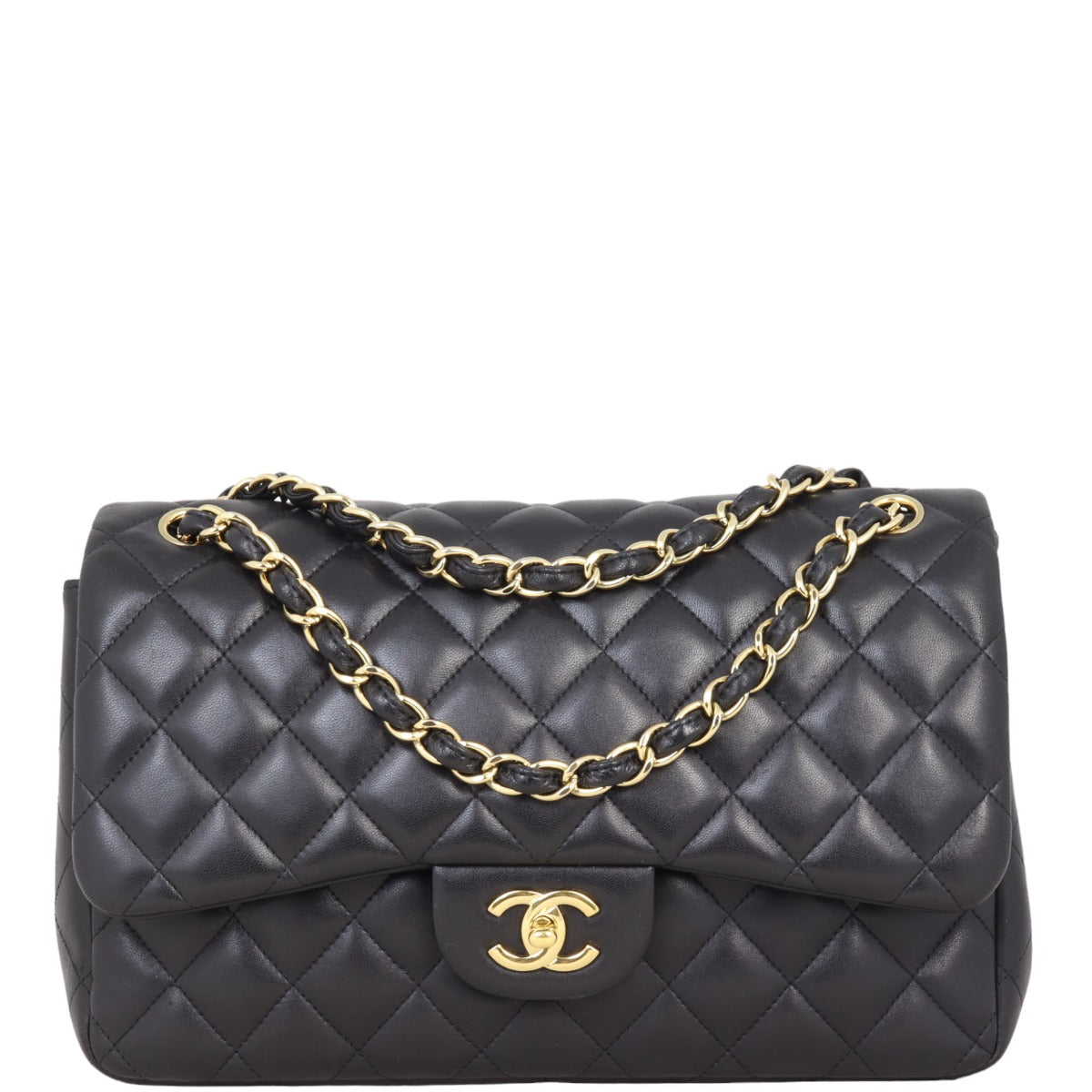 Chanel Classic Double Flap Jumbo | Black Diamond