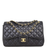 Chanel Classic Double Flap Jumbo | Black Diamond