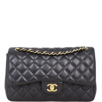 Chanel Classic Double Flap Jumbo | Black Diamond