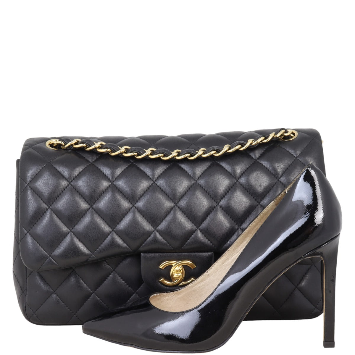 Chanel Classic Double Flap Jumbo | Black Diamond