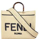 Fendi Sunshine Shopper Medium Raffia